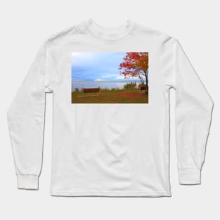 A seat by the lake. Long Sleeve T-Shirt